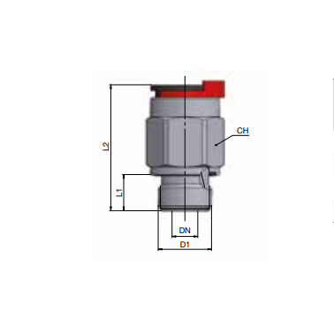 液压连接器 - R1A3ZF106I-0404 - ALFAGOMMA - 插入式 / 金属