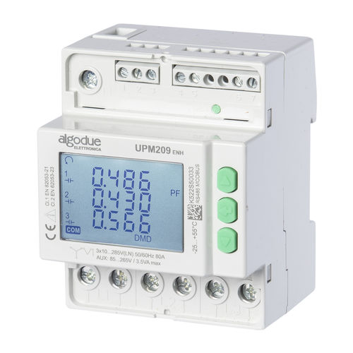 监控分析仪 - UPM209 - max. 3x495 V AC, max. 80A - Algodue Elettronica - 用于电网 / 功率 / 电压