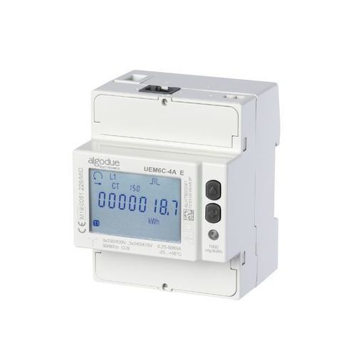三相电能表 - UEM6C-A E - Algodue Elettronica - DIN导轨 / 数字 / 带数据记录器