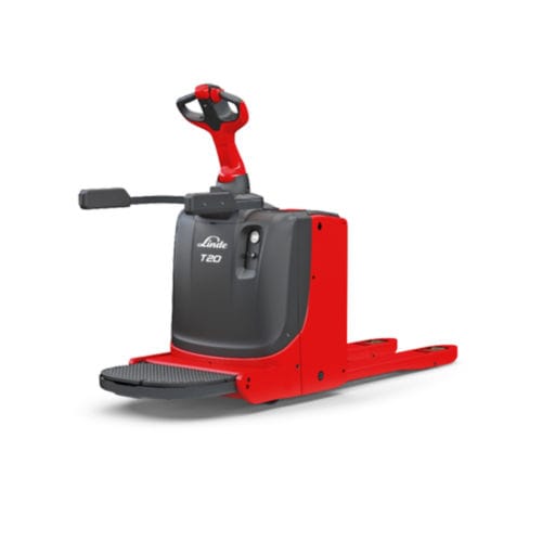 电动托盘车 - T P series - Linde Material Handling - 带驾驶平台 / 24伏 / 窄