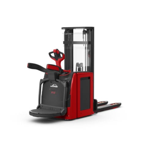 电动堆高车 - D1 AP series - Linde Material Handling/林德 - 带驾驶平台 / 24伏 / 双托盘