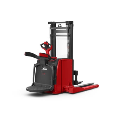 电动堆高车 - L1 AS series - Linde Material Handling/林德 - 带驾驶平台 / 24伏 / 工业用途