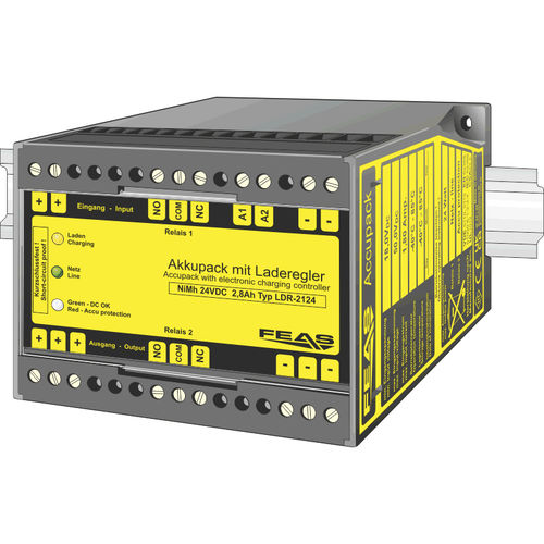 在线不间断电源 - LDR2124 - FEAS GmbH - 24Vdc / 镍氢 / 用于高温