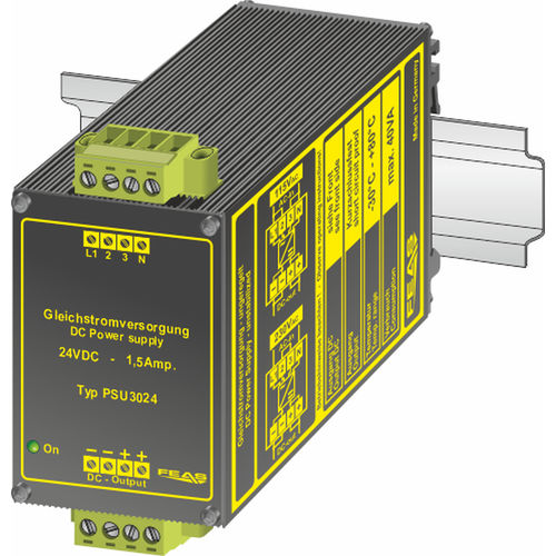 非稳压电源 - PSU3024 - FEAS GmbH - DIN导轨 / AC/DC / 单输出