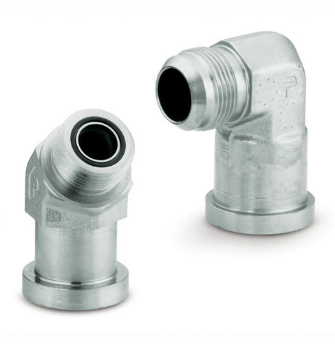 液压接头 - F50HQ1-S - Parker Tube Fittings Division - 螺纹 / 法兰 / 90°弯曲