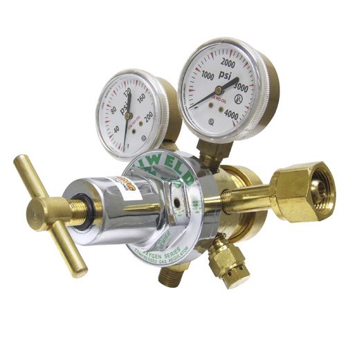 隔膜压力调节器 - RHT80 series - Uniweld - 二级 / 黄铜 / 瓶子