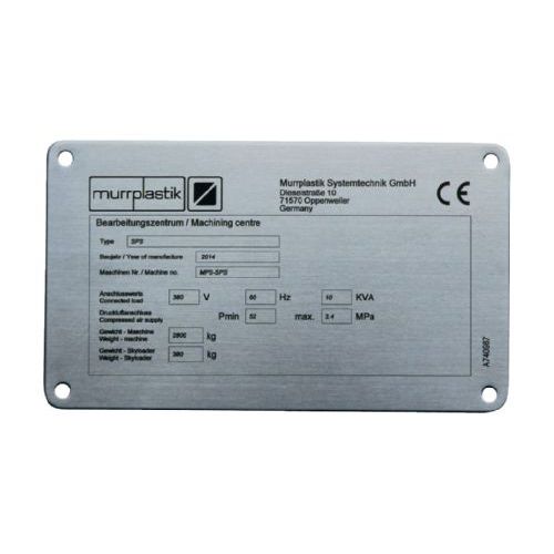 可印刷标签 - EST series - MURRPLASTIK SYSTEMTECHNIK - 不锈钢 / 用于采矿设备 / 石油化工
