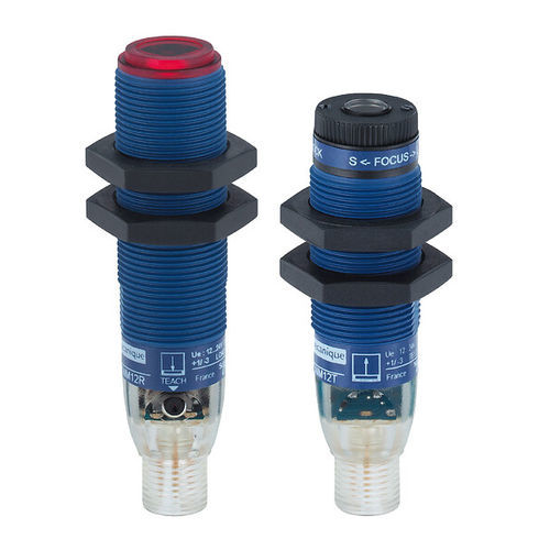 路障式光电探测器 - XUBLANCNM12 - Telemecanique Sensors - 圆柱形 / 激光