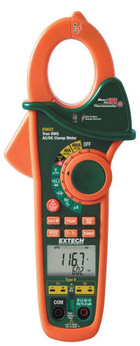 数字钳形万用表 - EX623 - Extech - 手持式 / 600 V / 400 A