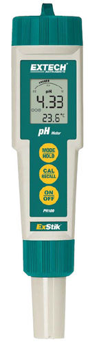 便携式ph计 - PH100   - Extech - 工艺流程 / LCD显示 / 带温度计
