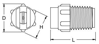 喷雾喷嘴 - F series - BEX - 用于水 / 平面喷射 / 塑料