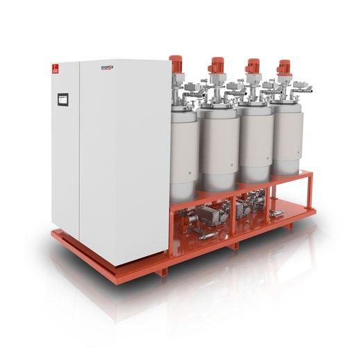 树脂配混料机 - evomix DF - DOPAG - Metering, Mixing and Dispensing Technology - 用于聚氨酯胶 / 带有齿轮泵 / 医疗应用