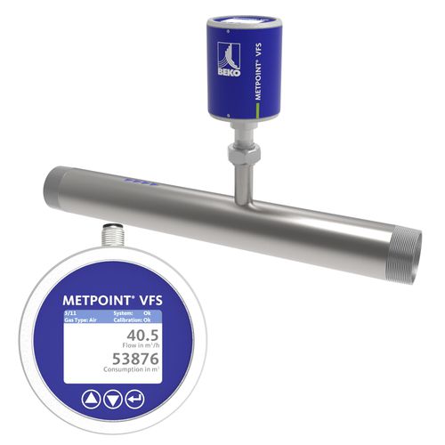 热量流量计 - METPOINT VFS TM - BEKO TECHNOLOGIES GmbH - 体积 / 压缩空气 / 不锈钢
