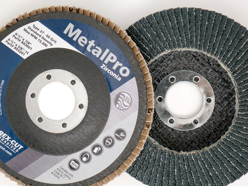 锆百叶轮 - MetalPro - Rex-Cut Abrasives - 用于不锈钢 / 末道