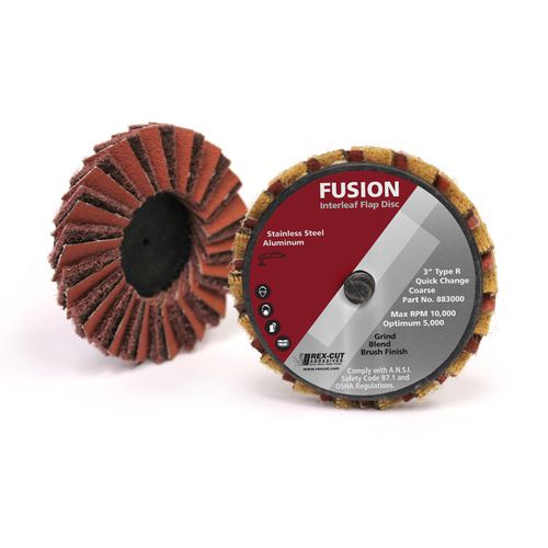 氧化铝砂盘 - Fusion  - Rex-Cut Abrasives - 表面加工 / 粉磨 / 用于金属