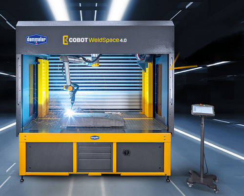 自动焊接机 - COBOT WeldSpace 4. - DEMMELER - 薄钢板 / 紧凑型 / 水冷