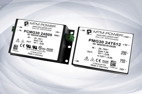 DC/DC变流模块 / 绝缘 - PMG30 24 series  - MTM Power Messtechnik Mellenbach GmbH - 电路板 / 工业 / 单输出