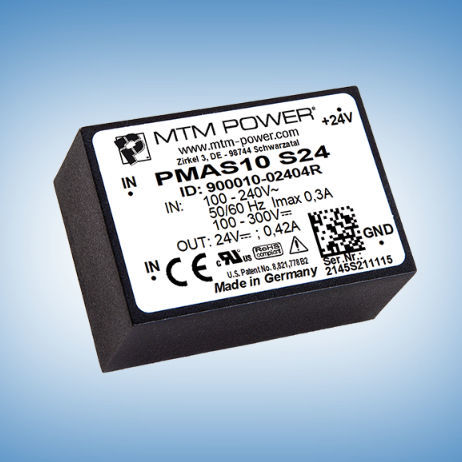 印刷电路板电源 - PMAS10 S05 - MTM Power Messtechnik Mellenbach GmbH - AC/DC / 单输出 / CE