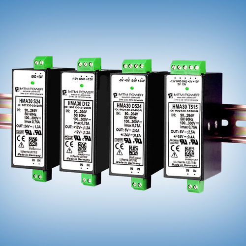 DIN导轨电源 - HMA30 S3,3 - MTM Power Messtechnik Mellenbach GmbH - AC/DC / 单输出 / CE