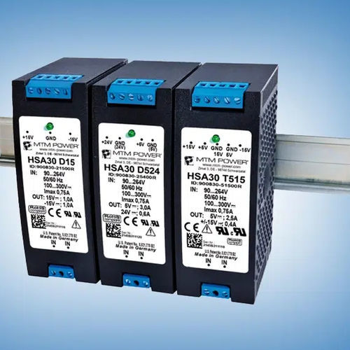 DIN导轨电源 - HSA30 T512 - MTM Power Messtechnik Mellenbach GmbH - AC/DC / 三输出 / CE