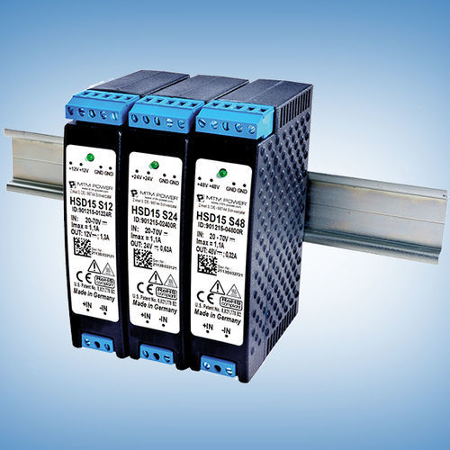 DIN导轨电源 - HSD15 S12 - MTM Power Messtechnik Mellenbach GmbH - DC/DC / 单输出 / CE
