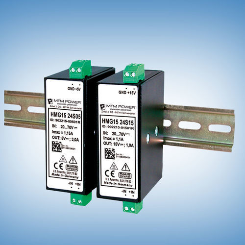 DIN导轨电源 - HMG15 24S05 - MTM Power Messtechnik Mellenbach GmbH - DC/DC / 单输出 / CE