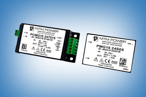 DC/DC变流器 / 绝缘 - PCMG15 24S15 - MTM Power Messtechnik Mellenbach GmbH - 电路板 / 机箱式 / 工业