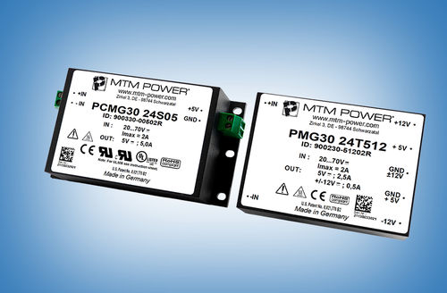 DC/DC变流器 / 绝缘 - PCMG30 24S05 - MTM Power Messtechnik Mellenbach GmbH - 电路板 / 机箱式 / 工业