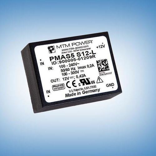 印刷电路板电源 - PMAS5 S15-L - MTM Power Messtechnik Mellenbach GmbH - AC/DC / 单输出 / CE