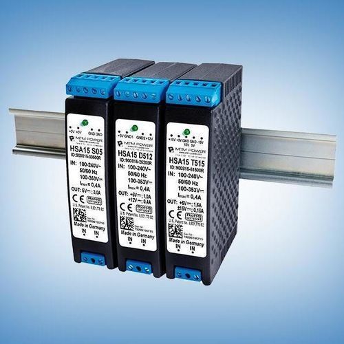 DIN导轨电源 - HSA15 D24 - MTM Power Messtechnik Mellenbach GmbH - AC/DC / 双输出 / CE