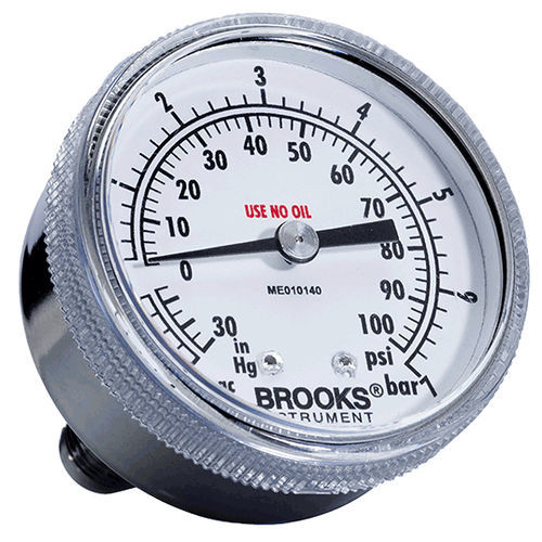 差动压力计 - 122 series - Brooks Instrument - 表盘 / 螺纹 / 不锈钢