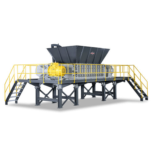 双轴式撕碎机 - X1500  - Genox Recycling Tech (China) Co., Ltd. - 用于木材 / 用于轮胎 / 金属