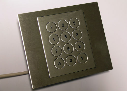 12键数字键盘 - NX565-09 - NICONIX - 面板式 / 不锈钢 / USB