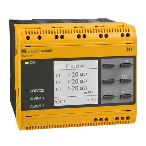 交流电网绝缘控制器 - ISOMETER® isoNAV685-D-B - BENDER - MODBUS