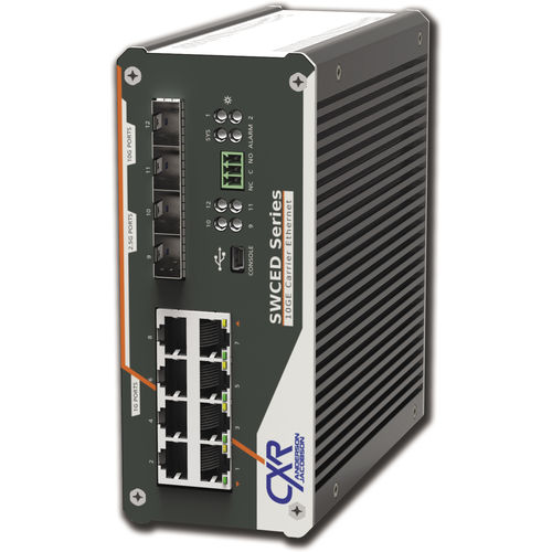 管理型网络交换机 - SWCED-2112 - CXR Networks - 12 端口式 / 10/100BaseT(X) / 4端口光纤