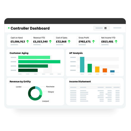 自动化软件 - Sage Intacct - Sage bäurer GmbH - 报告 / 财务会计 / 流体