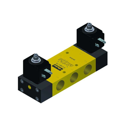 线轴气动分配器 - Parker Fluid Control Division - Europe - 螺线管驱动 / 先导式 / 2位5通