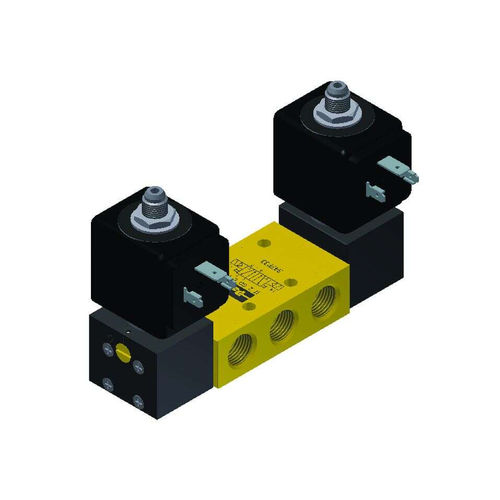 线轴气动分配器 - Parker Fluid Control Division - Europe - 螺线管驱动 / 先导式 / 2位5通