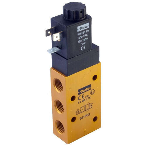 回动弹簧式气动分配器 - Parker Fluid Control Division - Europe - 线轴 / 螺线管驱动 / 先导式
