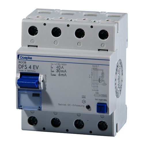 差分断路器 - DFS 4 025-2/0,03-EV  - Doepke Schaltgeräte GmbH - 4极 / 自动 / B型