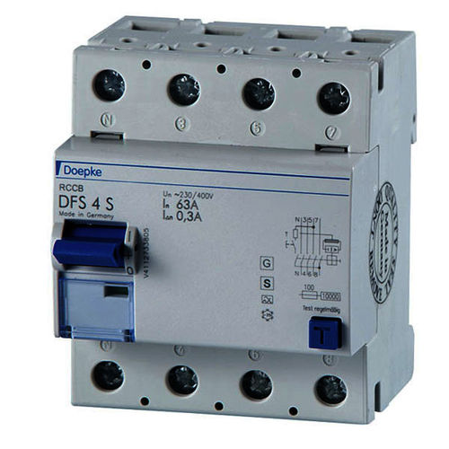 差分断路器 - DFS 4 040-4/0,10-A S - Doepke Schaltgeräte GmbH - 交流 / 4极 / 自动