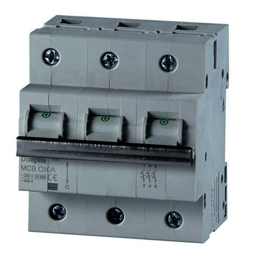 磁性-热断路器 - 80 A | MCB C080A 1-pole - Doepke Schaltgeräte GmbH - 大电流 / 模块化 / 小型