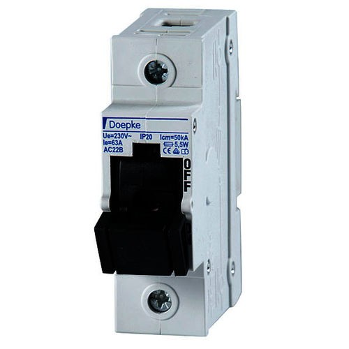 单极断路开关 - 2 - 63 A | Tytan 50 A, 1-pole - Doepke Schaltgeräte GmbH - D0型保险丝 / 模块化