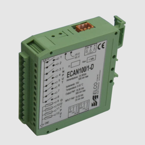 模拟I/O模块 - ECAN 100/1 - ELCO Elettronica di A. Ligabue e C. snc - CAN / 4路输出 / 8路PNP输出