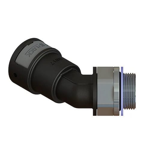 气动接头 - AAPA-MML-S - FRÄNKISCHE Industrial Pipes GmbH & Co. KG - 螺纹 / 45°弯曲 / PA6