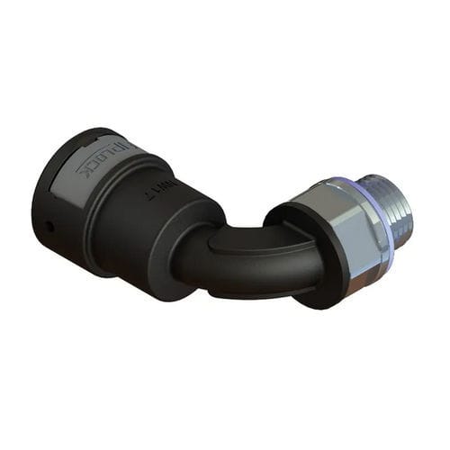 气动接头 - AWPA-NPTM-S - FRÄNKISCHE Industrial Pipes GmbH & Co. KG - 螺纹 / 90°弯曲 / NPT