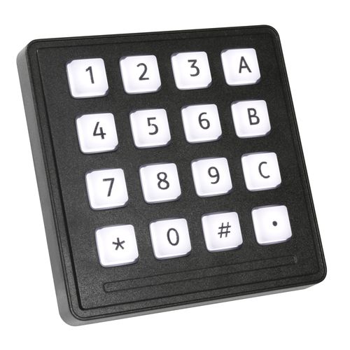 16键数字键盘 - 7203-16TW20 - Storm Interface - 面板式 / 金质 / 聚合物