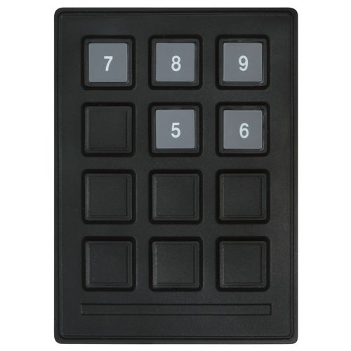 12键数字键盘 - 7012020 - Storm Interface - 面板式 / 硅类橡胶