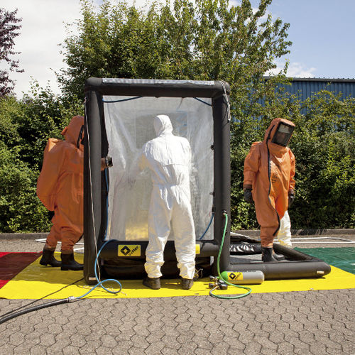 清除污染工业淋浴器 - DECON - Vetter GmbH - 移动式 / 充气式 / 用于危险环境