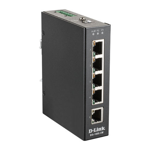 非管理型以太网交换机 - DIS-100E-5W - D-Link®/友讯科技 - 5端口 / 10/100BaseT(X) / 2 级